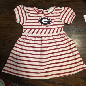 Adorable Georgia Bulldog Kids Dress